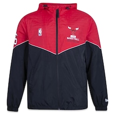 Jaqueta Corta Vento com Capuz New Era Chicago Bulls Club House - Masculina