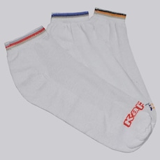 Kit Meia Kappa 3 Pares Cano Baixo - Unissex