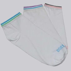 Kit Meias Sapatilha Kappa 3 Pares - Adulto