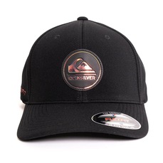 Boné Aba Curva Quiksilver Hologram Full Logo Patch - Fechado - Adulto