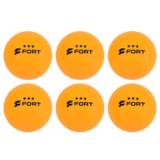 Bola de Tênis de Mesa Fort 3 Estrelas - Pack com 6 Bolinhas