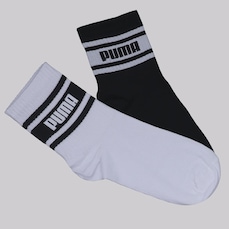 Kit Meia Puma Cano Médio - 2 Pares - Feminina