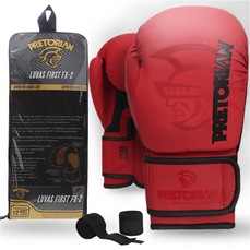 Luva de Boxe e Muay Thai Pretorian First FX2 + Bandagem Extra - Adulto