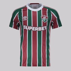 Camisa do Fluminense Umbro I 2025 Patch Sul-Americana - Masculina