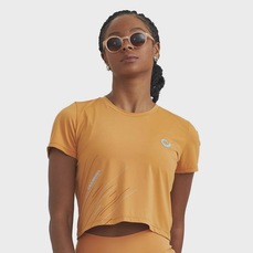 Blusa Cropped Feminina Caju Brasil Uv Com Silk