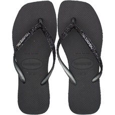 Chinelo de Dedo Feminino Havaianas Slim Square Sparkle Glitter