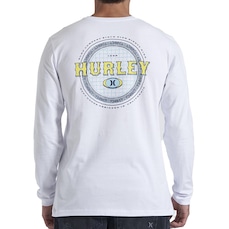 Camiseta Masculina Hurley Manga Longa Retro Waves