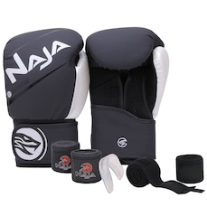Luva de Boxe/Muay Thai Naja Extreme + Bandagem Extra - Adulto