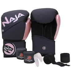 Luva de Boxe/Muay Thai Naja Extreme + Bandagem Extra - Adulto