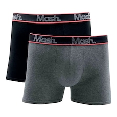 Kit 2 Cuecas Boxer Mash Basic Cotton Masculino