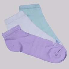 Kit Meia 3 Pares de Meia Cano invisível adidas Essentials Sportswear
