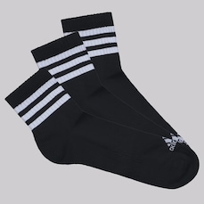Kit 3 Pares de Meia Cano Médio adidas Essentials 3S SPW Unissex
