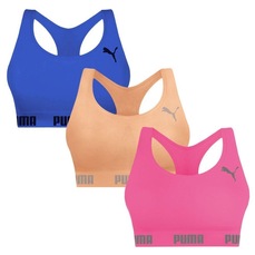 Top Puma Nadador sem Costura - 3 Unidades - Feminino