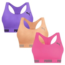 Top Puma Nadador sem Costura - 3 Unidades - Feminino