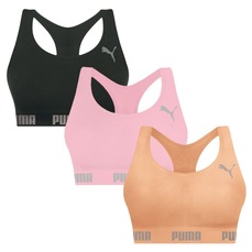 Top Puma Nadador sem Costura - 3 Unidades - Feminino