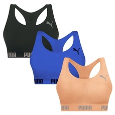Top Puma Nadador sem Costura - 3 Unidades - Feminino
