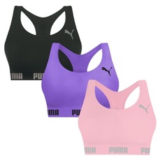 Top Puma Nadador sem Costura - 3 Unidades - Feminino