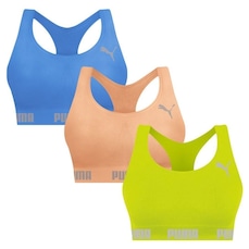 Top Puma Nadador sem Costura - 3 Unidades - Feminino