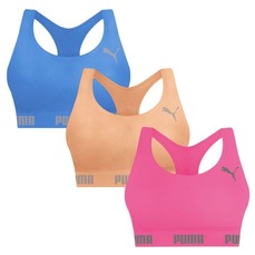 Top Puma Nadador sem Costura - 3 Unidades - Feminino