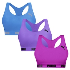 Top Puma Nadador sem Costura - 3 Unidades - Feminino