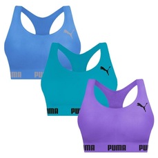 Top Puma Nadador sem Costura - 3 Unidades - Feminino