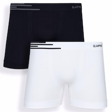 Kit Masculino Cueca Boxer Lupo Microfibra sem Costura - 2 Unidades