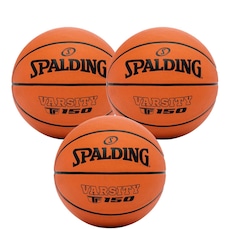 Kit 3 Bolas de Basquete Spalding Varsity Tf-150