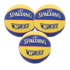 Kit 3 Bolas de Basquete Spalding 3x3 Microfibra