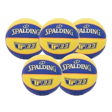 Kit 5 Bolas de Basquete Spalding 3X3 Tf-33 - Tamanho 6