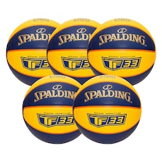 Kit 5 Bolas de Basquete Spalding 3X3 Tf-33 Fiba - Tamanho 6