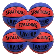 Kit 5 Bola de Basquete Spalding Lay-up - Tamanho 7