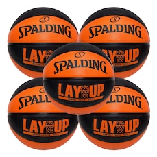 Kit 5 Bola de Basquete Spalding Layup - Tamanho 7