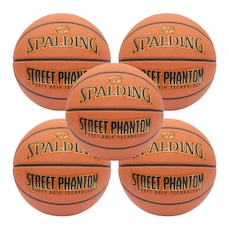 Kit 5 Bolas de Basquete Spalding Street Phantom