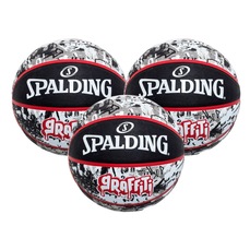 Kit 3 Bolas de Basquete Spalding Graffiti