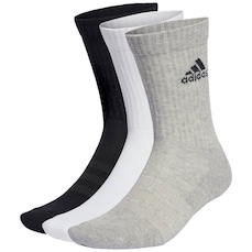 Meia Cano Alto adidas 3 Pack Amortecidas Unissex