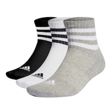 Meia Cano Médio Unissex adidas 3 Listras - 3 Pares
