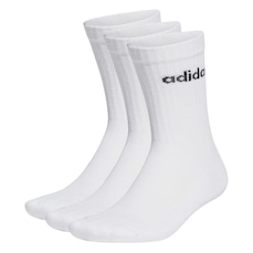 Meia Unissex adidas Linear Crew - 3 Pares