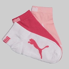 Meia Sapatilha Puma - 3 Pares - Infantil
