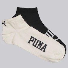 Meia Cano Curto Puma Sapatilha Everday 2 Logo Pares