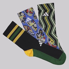 Meia Cano Alto adidas Farm 3 Pares Feminina