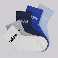 Meia Cano Curto adidas Ess Linear 5 Pares Infantil