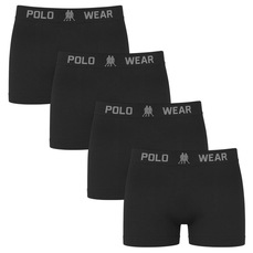 Kit 4 Cuecas Boxer Polo Wear Basic Infantil
