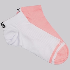 Meia Cano Curto Puma Logo Sapatilha 2 Pares Feminina