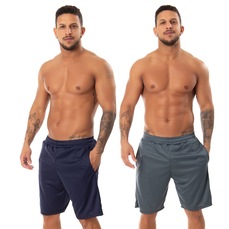 Kit 2 Bermudas Helanca Esportiva Fristyle com Bolso Masculina