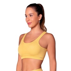 Top Selene Canelado Sem Costura Feminino