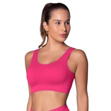 Top Selene Canelado Sem Costura Feminino