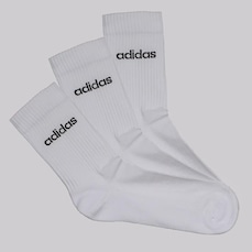 Kit 3 Pares de Meia Cano Alto adidas Lin Crew Unissex