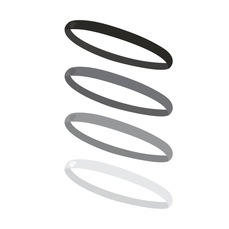 Faixa de Cabelo com Silicone Sportbr - 4 unidades