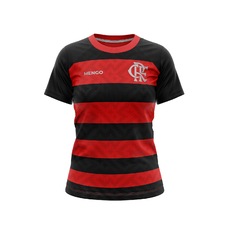 Camisa do Flamengo Baby Look Principia Rubro Negro Braziline Feminina