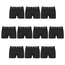 Cueca Boxer Polo Wear Basic - 10 Unidades - Infantil